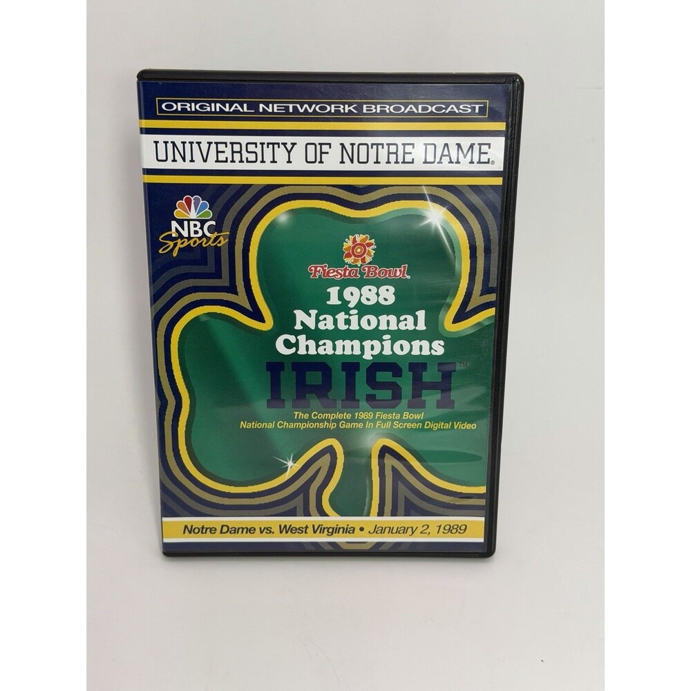 1989 Fiesta Bowl Game Notre Dame Fighting Irish National Champions DVD 2006